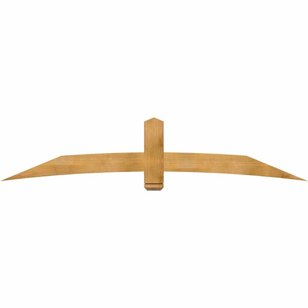 Ekena Millwork Bellingham Rough Sawn Timber Gable Bracket, Western Red Cedar, 96"W x 20"H x 2"D x 6"F, 5/12 Pitch GBW096X20X0206BEL00RWR - main